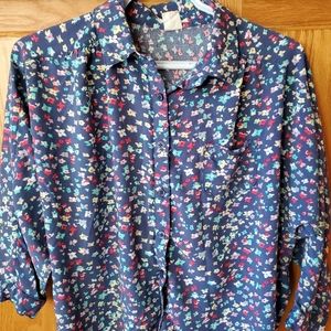 LEVI'S Floral Button Down Blouse